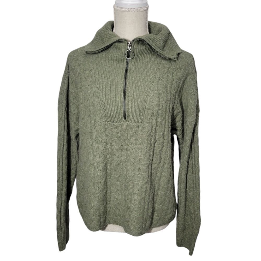 Pink republic green pullover sweater az XL
